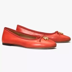 Tory Burch charm baller flat Dusty Samba Size 9
